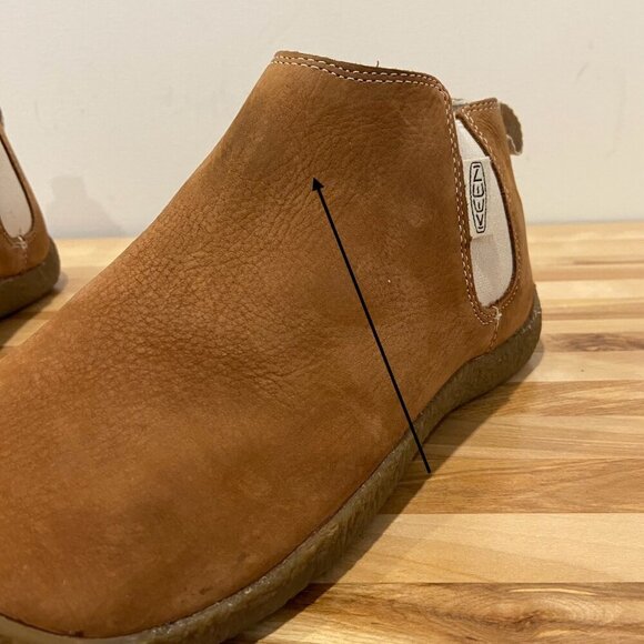 Keen Womens Brown Leather Mosey Ankle Boots With Elastic Gore & Crepe Sole 8.5 - Picture 11 of 16